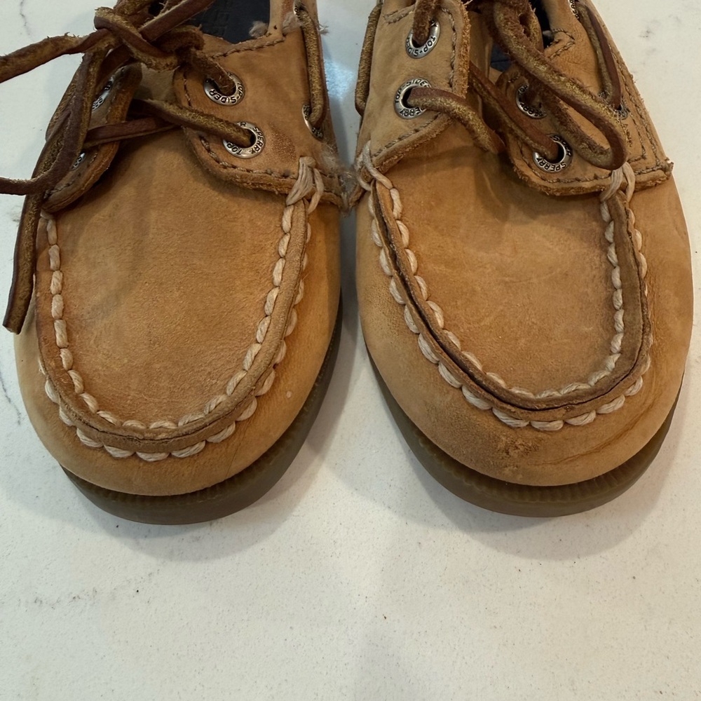 Sperry Kids Tan Boat Shoes - Picture 6 of 8